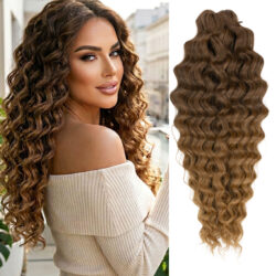 Afroloki Ocean Wave Ombre brąz #A3-9 16"