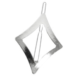 Ozdoba do włosów, srebrna spinka, romb